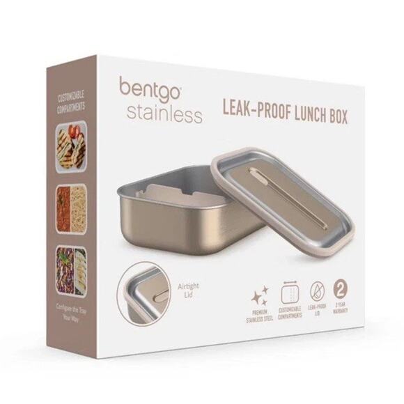 Bentgo Stainless Leakproof Bento-Style Lunch Box with Removable Divider-4.2 Cup - Picture 1 of 14